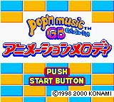 Pop'n Music GB - Animation Melody title screen
