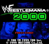 WWF WrestleMania 2000 (USA, Europe) (GB Compatible) title screen