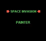 Space Invasion & Painter title screen