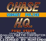 Chase H.Q. - Secret Police (Europe) (SGB Enhanced) (GB Compatible) title screen
