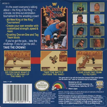WWF King of the Ring box back
