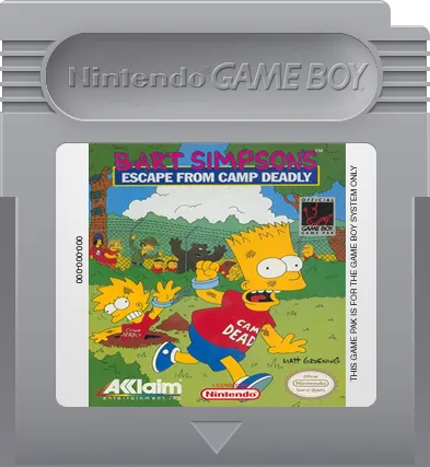Bart Simpson's Escape from Camp Deadly cart