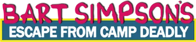 Bart Simpson's Escape from Camp Deadly logo