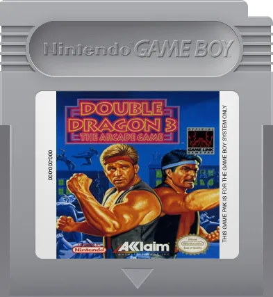 Double Dragon 3: The Arcade Game cart