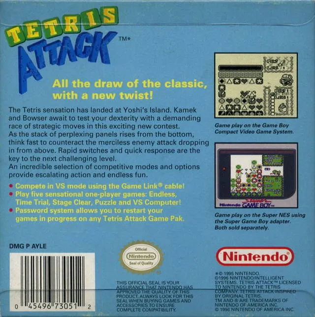 Tetris Attack box back