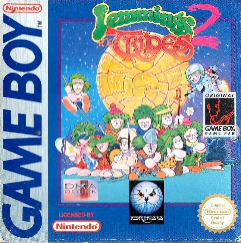 Lemmings 2: The Tribes box art