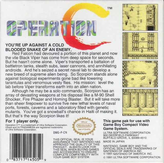 Operation C box back