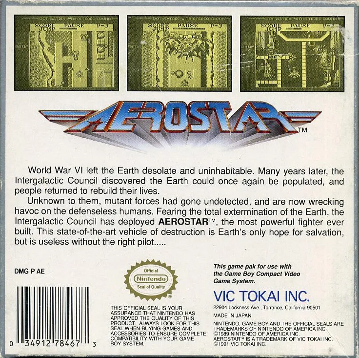Aerostar box back