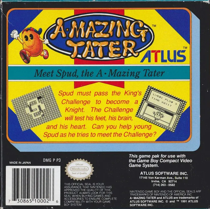 Amazing Tater box back