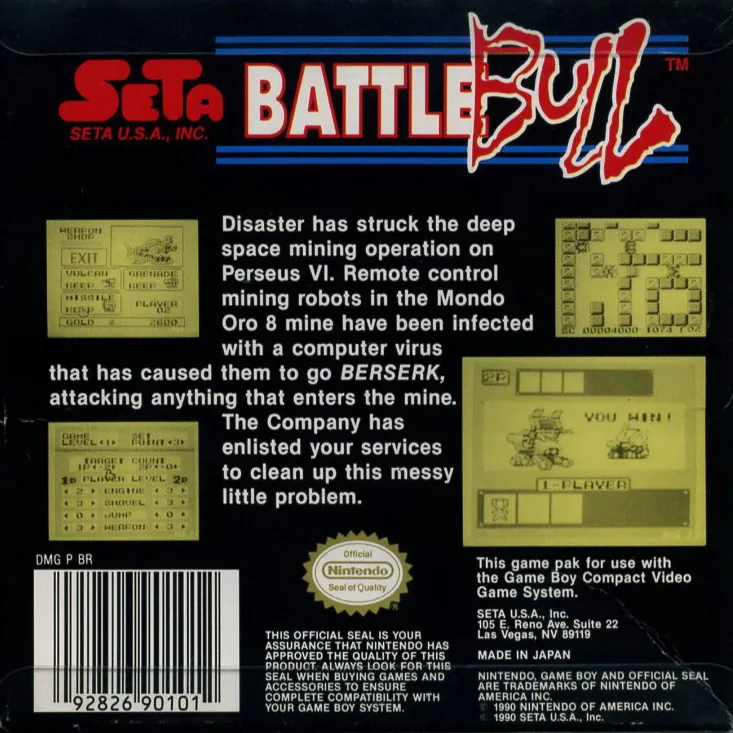 Battle Bull box back