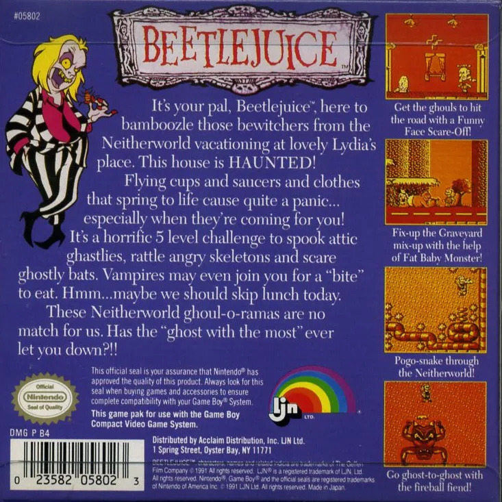 Beetlejuice box back
