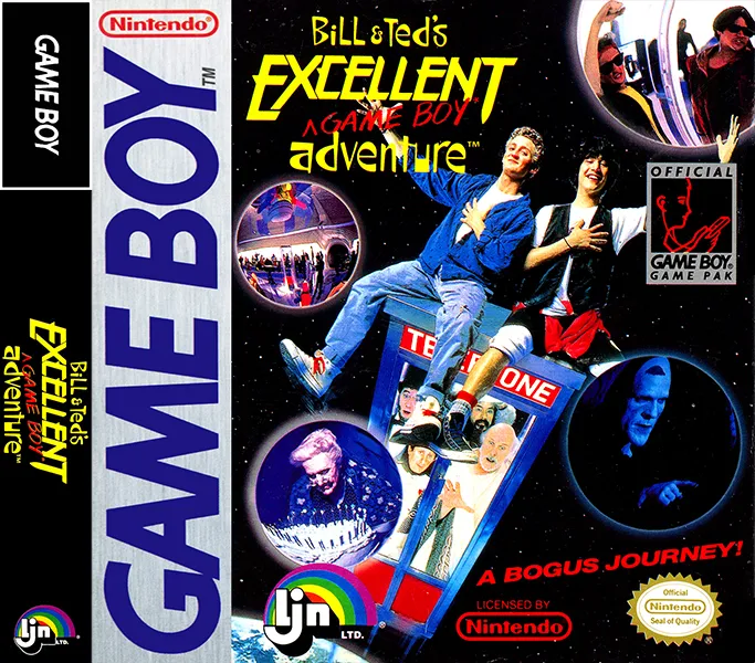 Bill & Ted's Excellent Game Boy Adventure box art