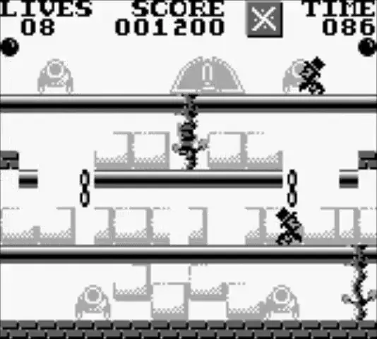 Backdrop artwork for Bill & Ted's Excellent Game Boy Adventure
