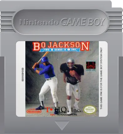 Bo Jackson: Two Games in One cart