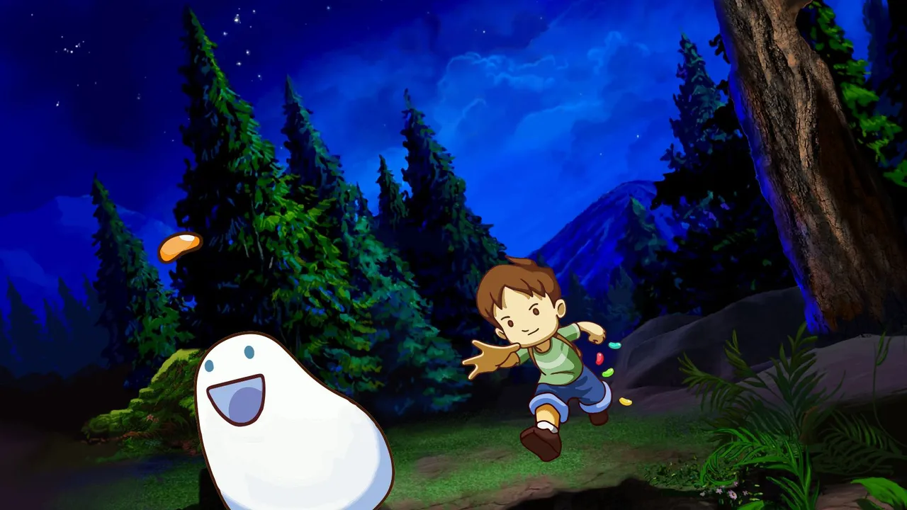 Backdrop artwork for David Crane's The Rescue of Princess Blobette Starring A Boy and his Blob