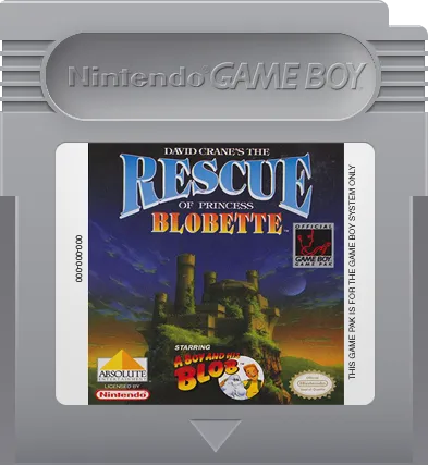 David Crane's The Rescue of Princess Blobette Starring A Boy and his Blob cart