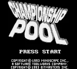 Championship Pool screenshot