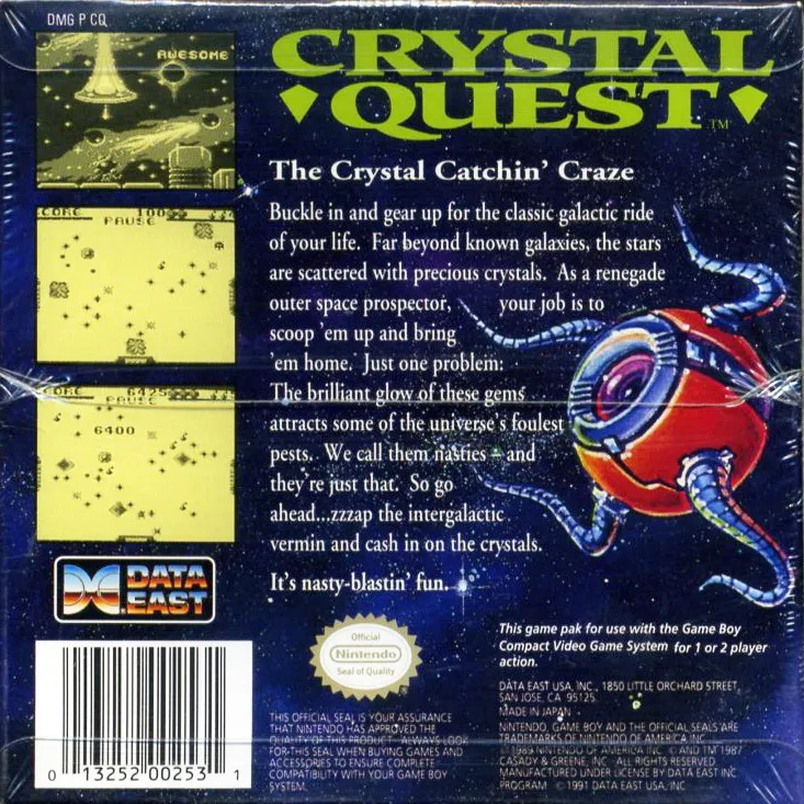 Crystal Quest box back