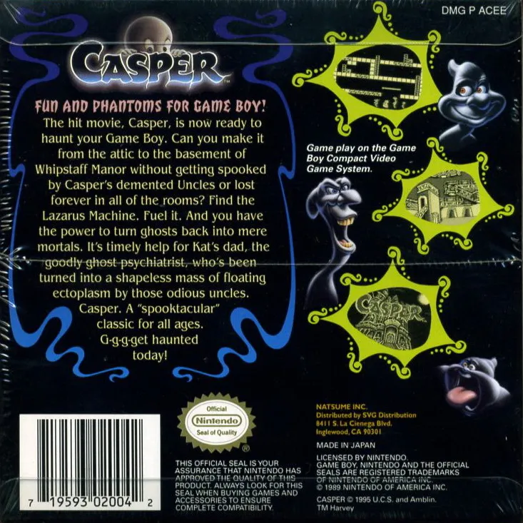 Casper box back