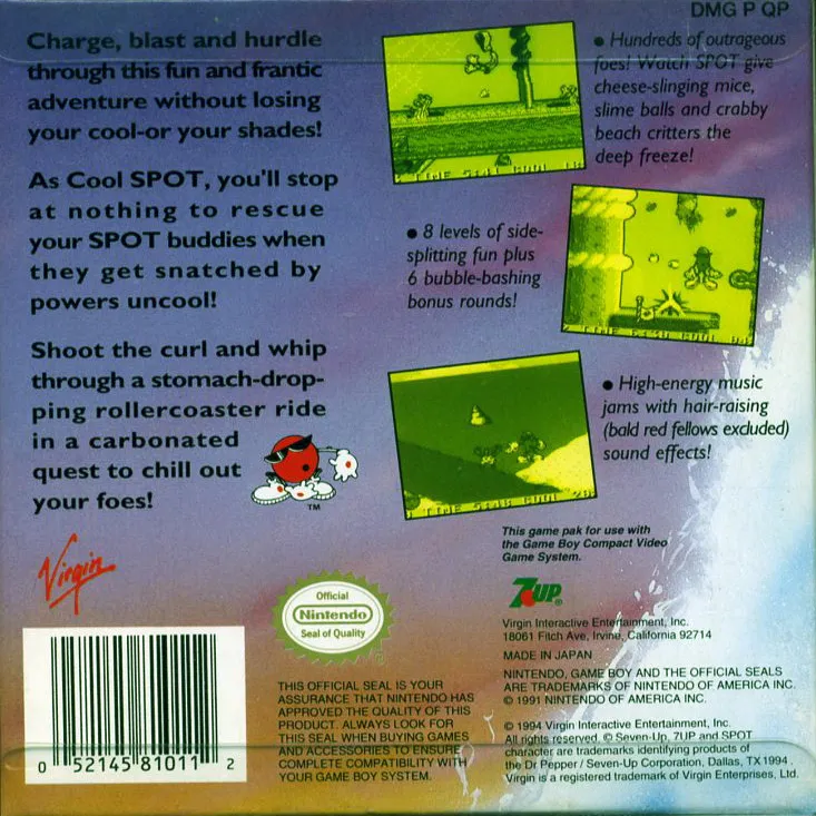 Cool Spot box back