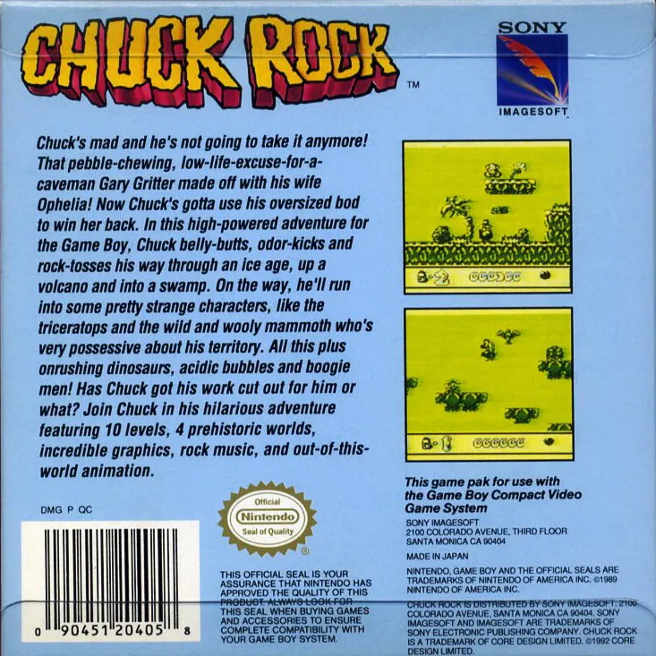 Chuck Rock box back