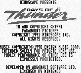Days of Thunder screenshot