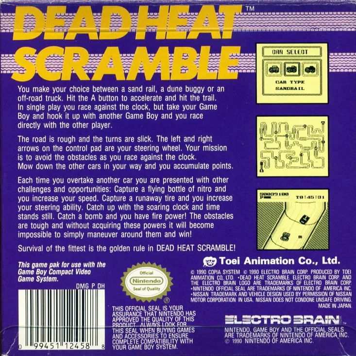 Dead Heat Scramble box back