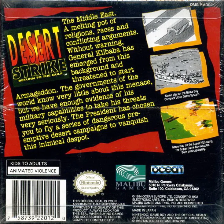 Desert Strike: Return to the Gulf box back