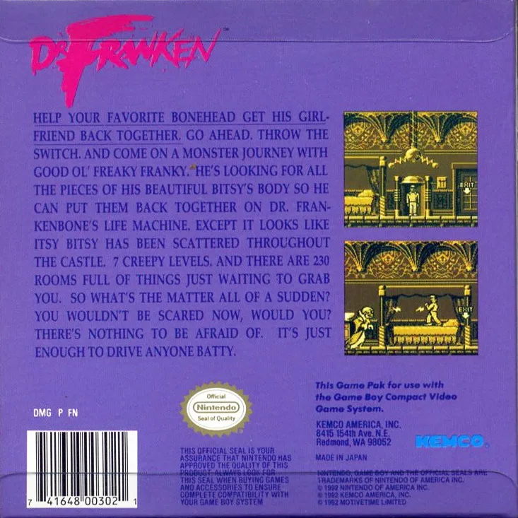 Dr. Franken box back