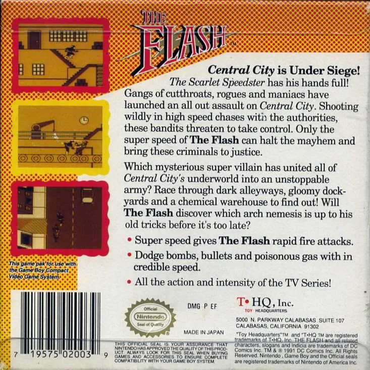 The Flash box back