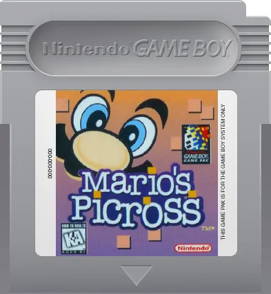 Mario's Picross cart