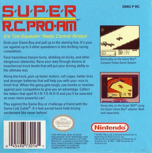 Super R.C. Pro-AM box back
