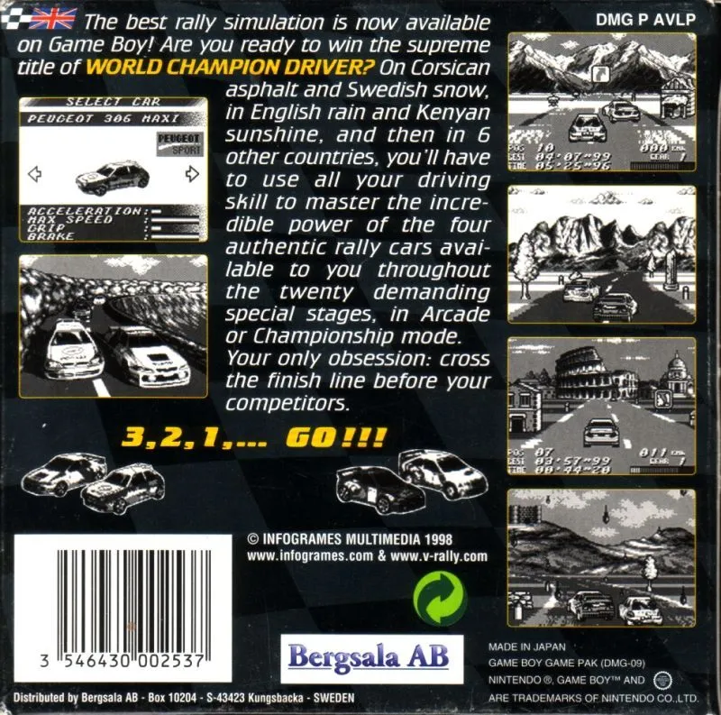 V-Rally: Championship Edition box back