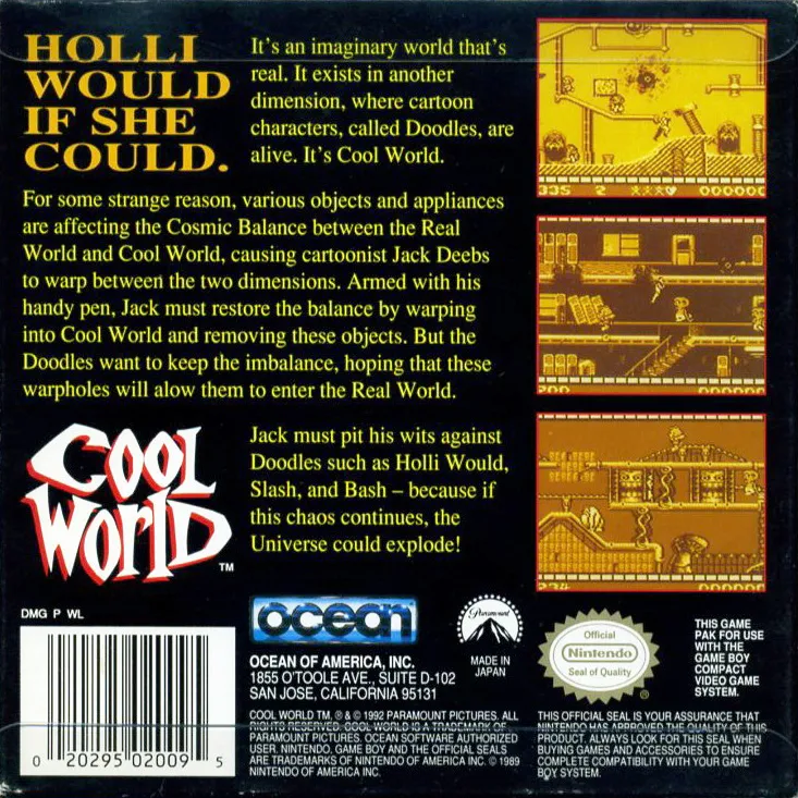 Cool World box back