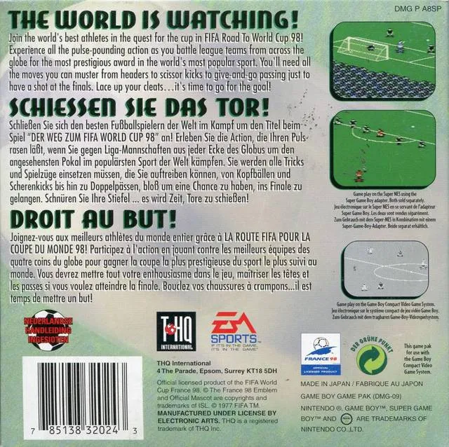 FIFA: Road to World Cup 98 box back