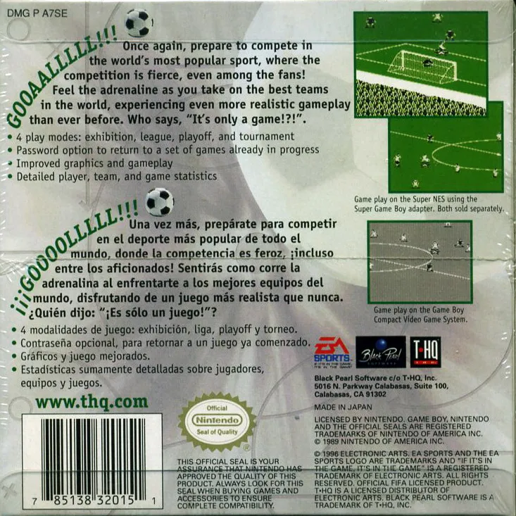 FIFA Soccer 97 box back