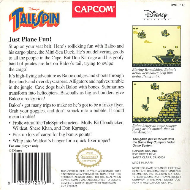 TaleSpin box back