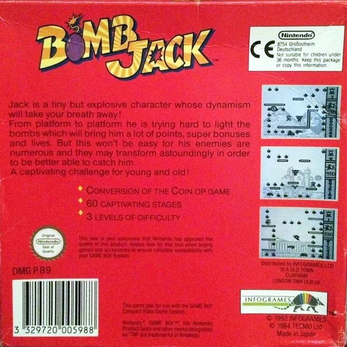 Bomb Jack box back