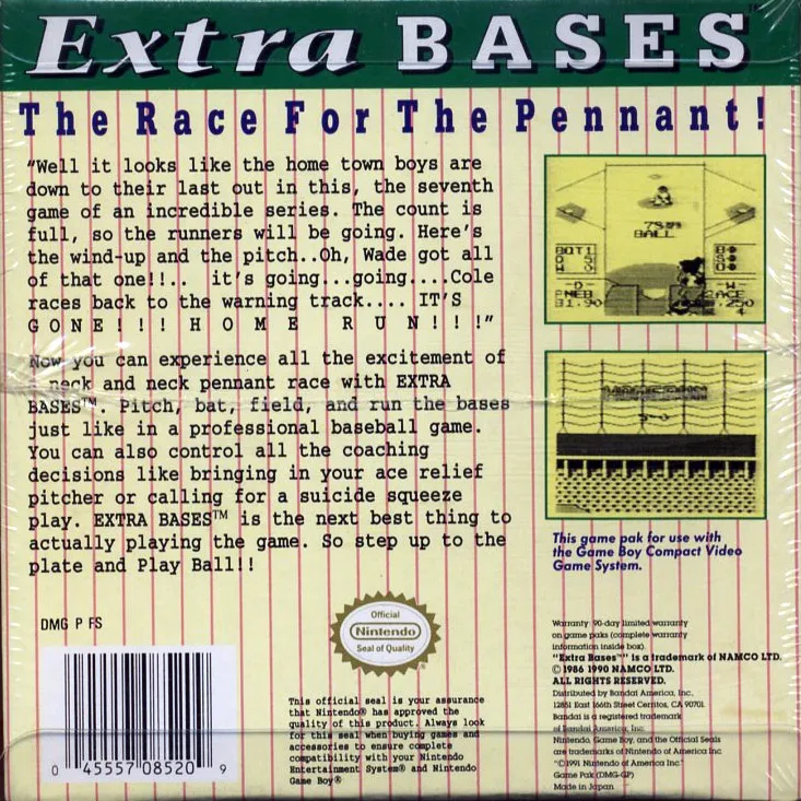 Extra Bases box back