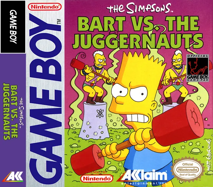 The Simpsons: Bart vs. the Juggernauts box art