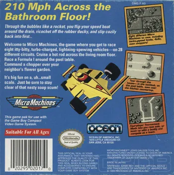 Micro Machines box back