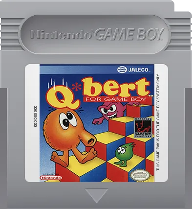 Q*bert for Game Boy cart