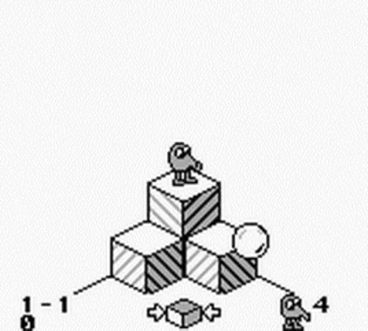 Backdrop artwork for Q*bert for Game Boy