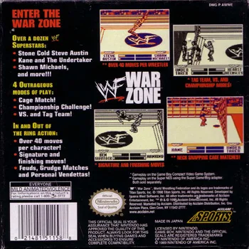 WWF War Zone box back