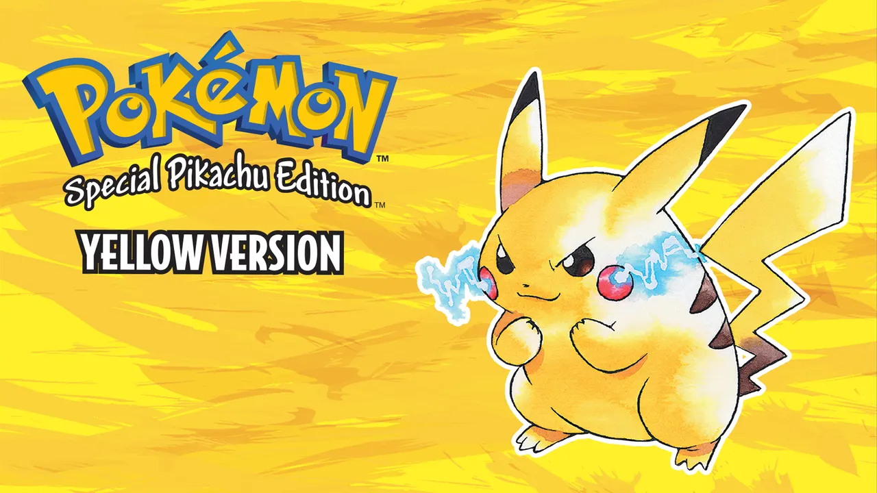 Backdrop artwork for Pokemon Yellow Version Special Pikachu Edition