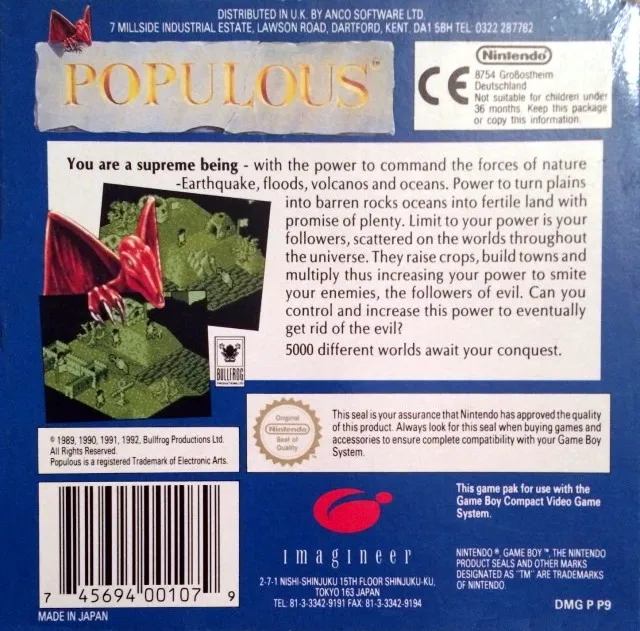 Populous box back