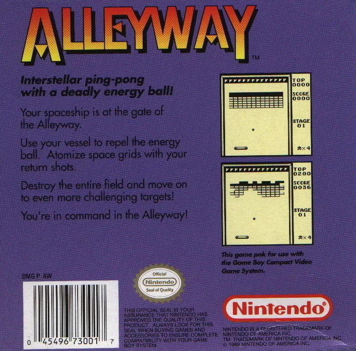 Alleyway box back