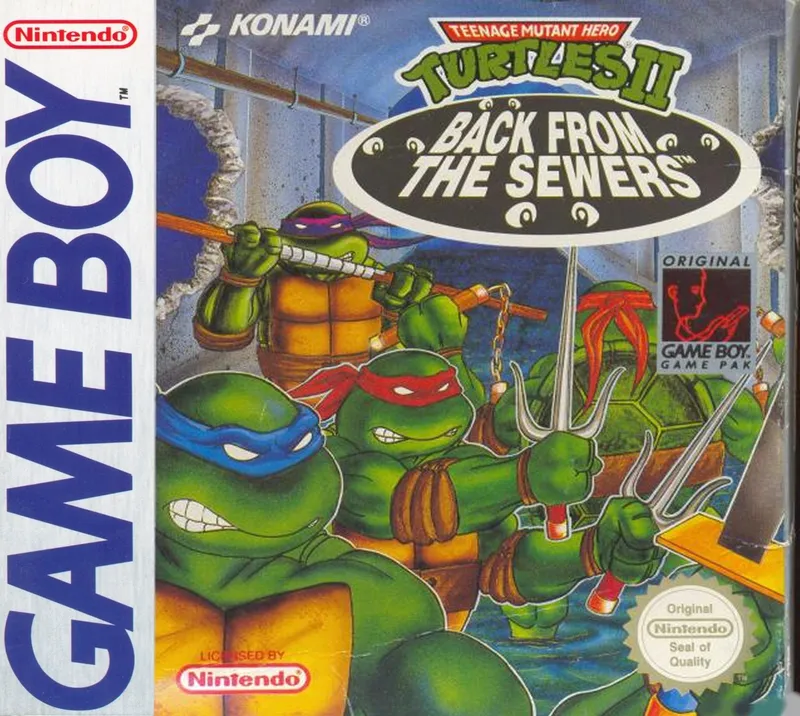 Teenage Mutant Ninja Turtles II: Back from the Sewers box art