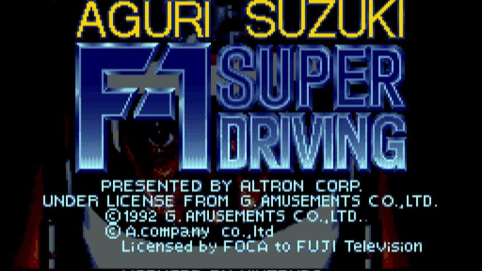Backdrop artwork for Suzuki Aguri no F-1 Super Driving