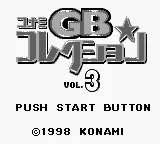 Konami GB Collection Vol.3 (Japan) (SGB Enhanced) title screen